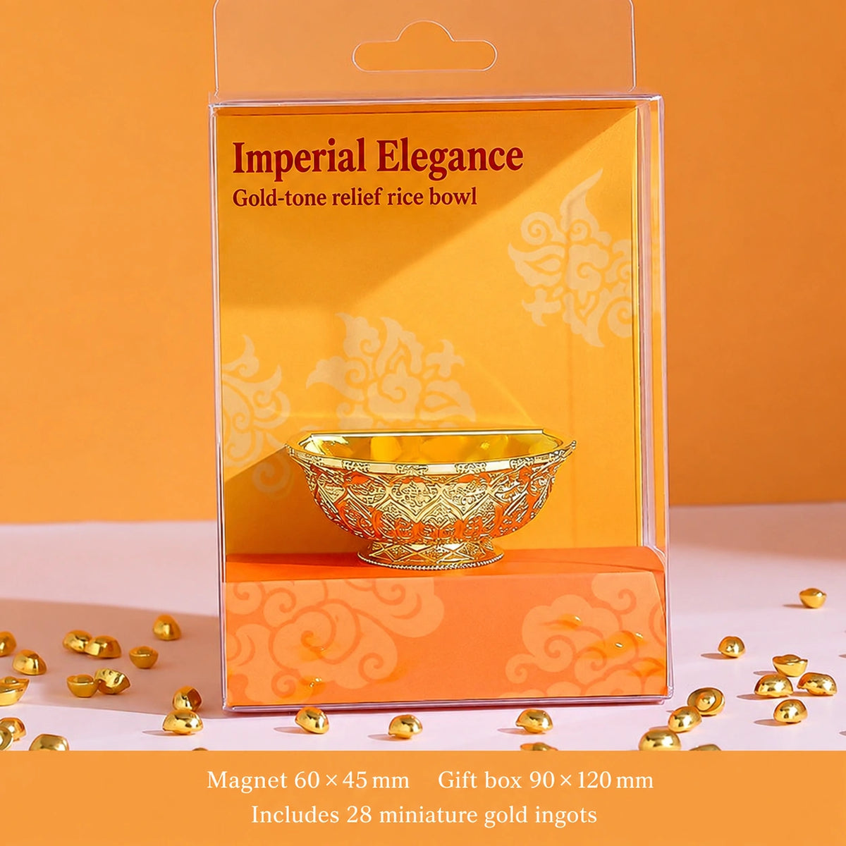 Eastern Aura Imperial Golden Rice Bowl Art Magnet — product detail image 8