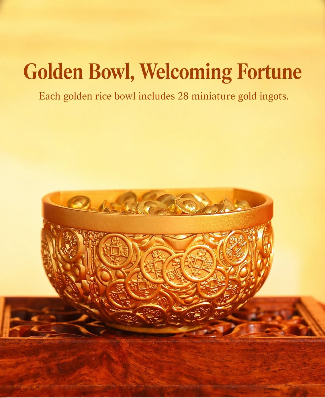 Eastern Aura Imperial Golden Rice Bowl Art Magnet — product detail image 10