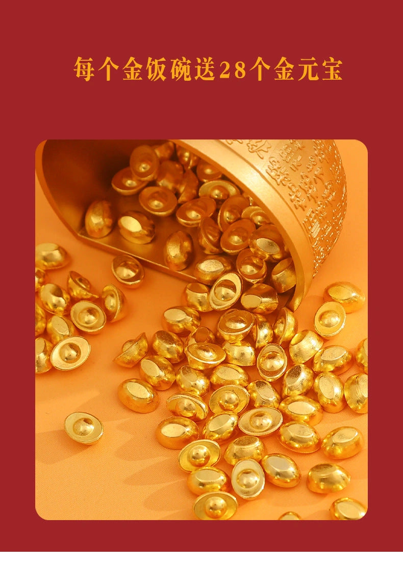 Eastern Aura Imperial Golden Rice Bowl Art Magnet — product detail image 14