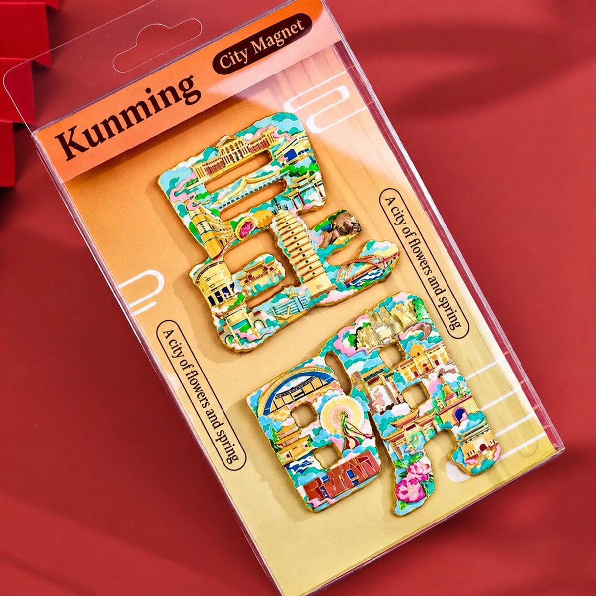 Eastern Aura City Lettering Travel Art Magnet — product detail image 13