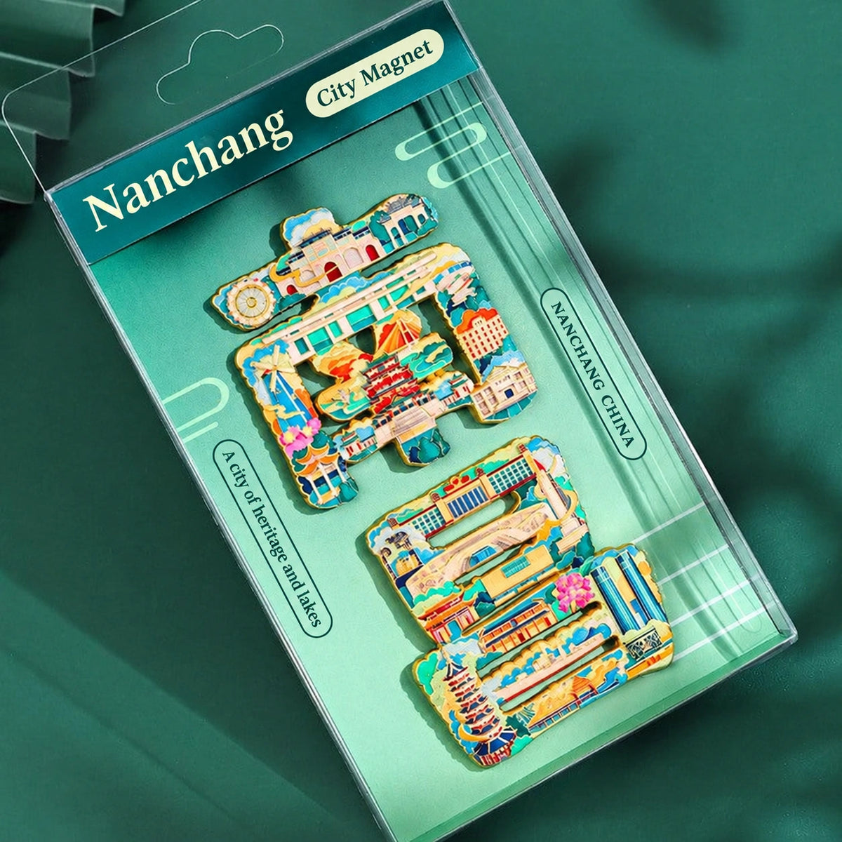 Eastern Aura City Lettering Travel Art Magnet — product detail image 16