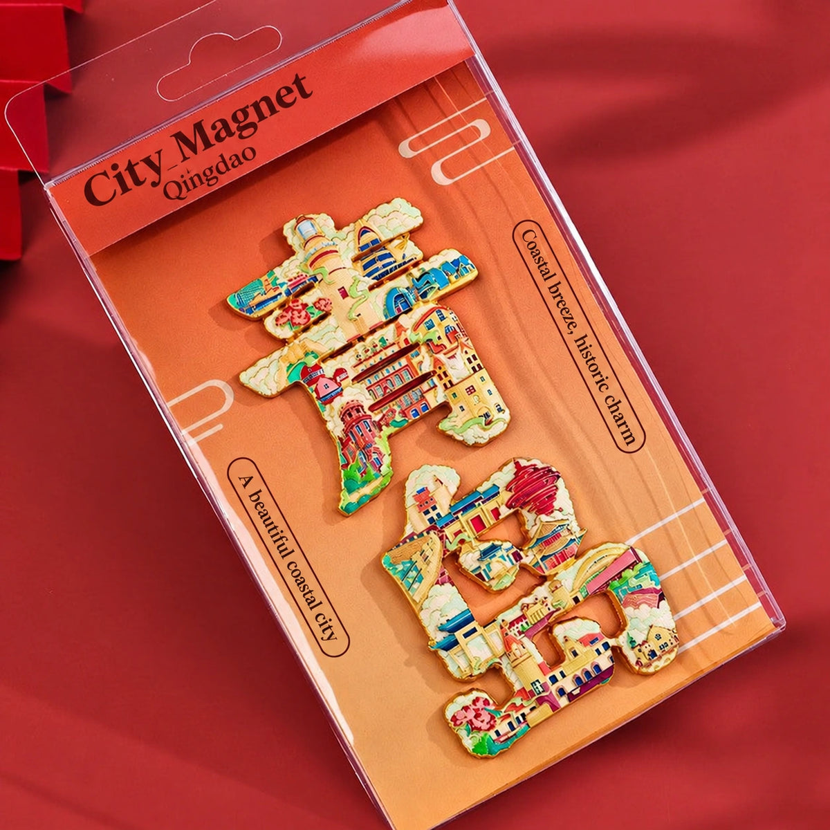 Eastern Aura City Lettering Travel Art Magnet — product detail image 19