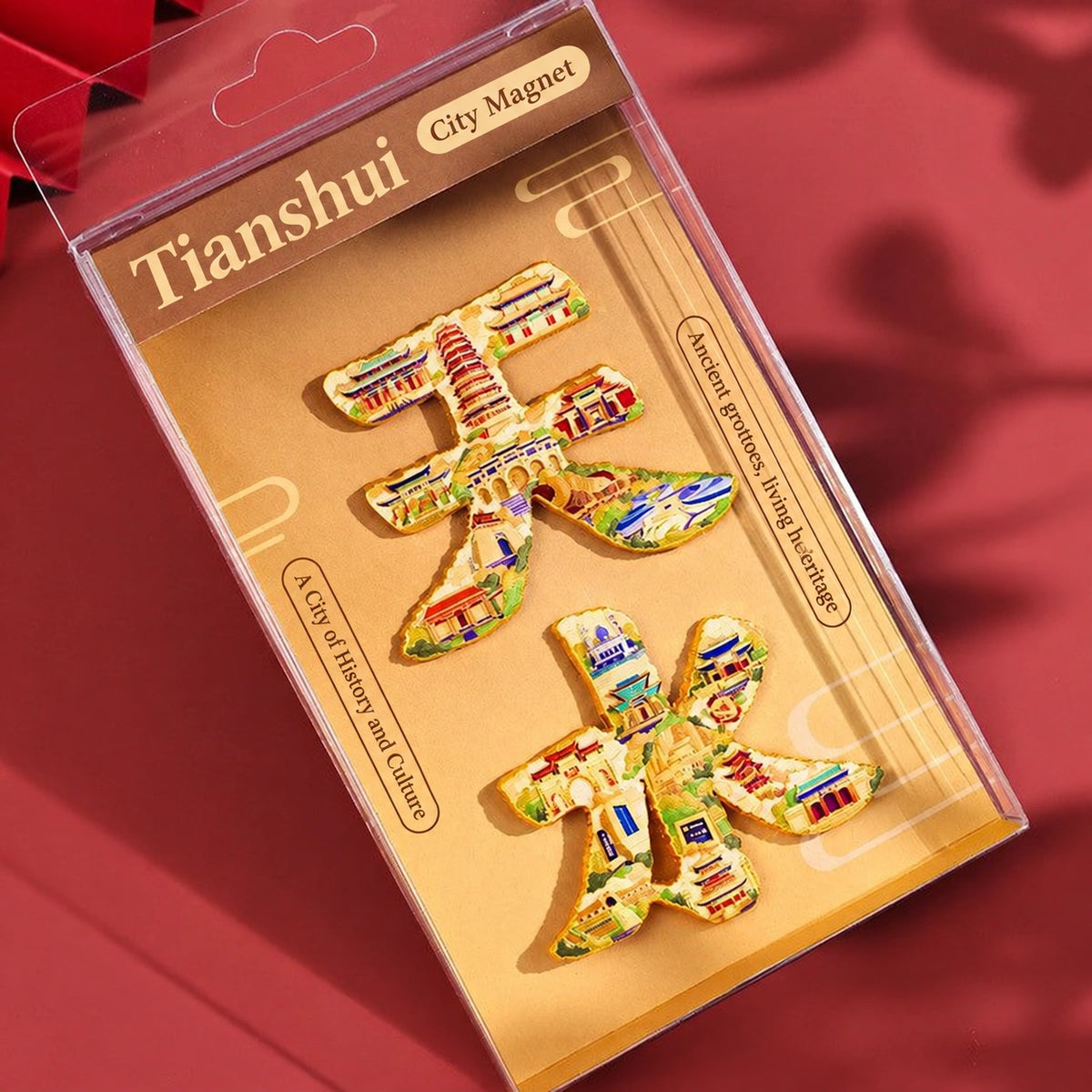 Eastern Aura City Lettering Travel Art Magnet — product detail image 24