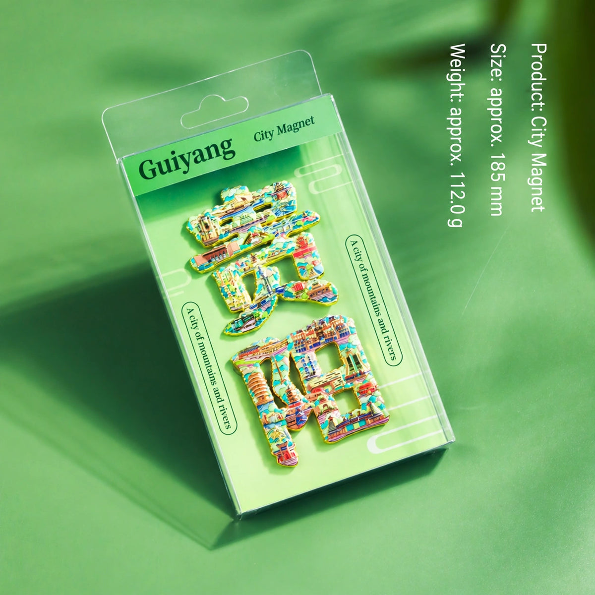 Eastern Aura City Lettering Travel Art Magnet — product detail image 33