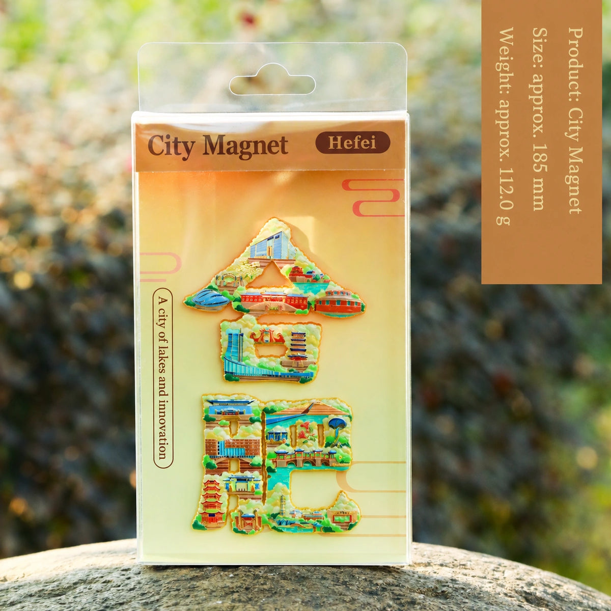 Eastern Aura City Lettering Travel Art Magnet — product detail image 40