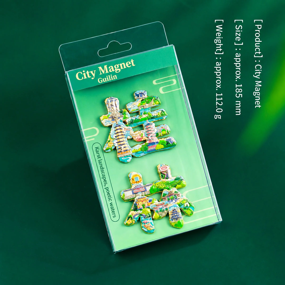 Eastern Aura City Lettering Travel Art Magnet — product detail image 44