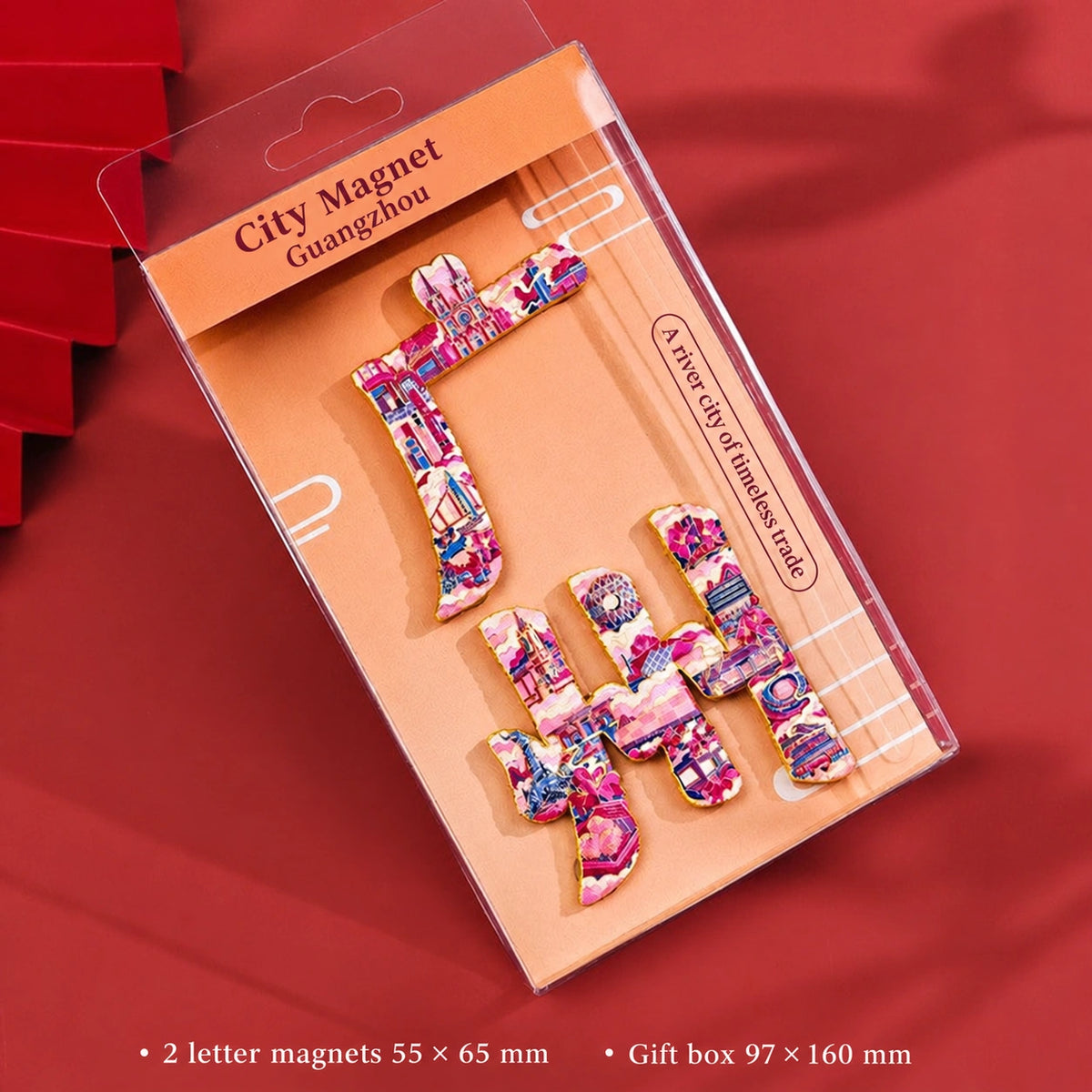 Eastern Aura City Lettering Travel Art Magnet — product detail image 46