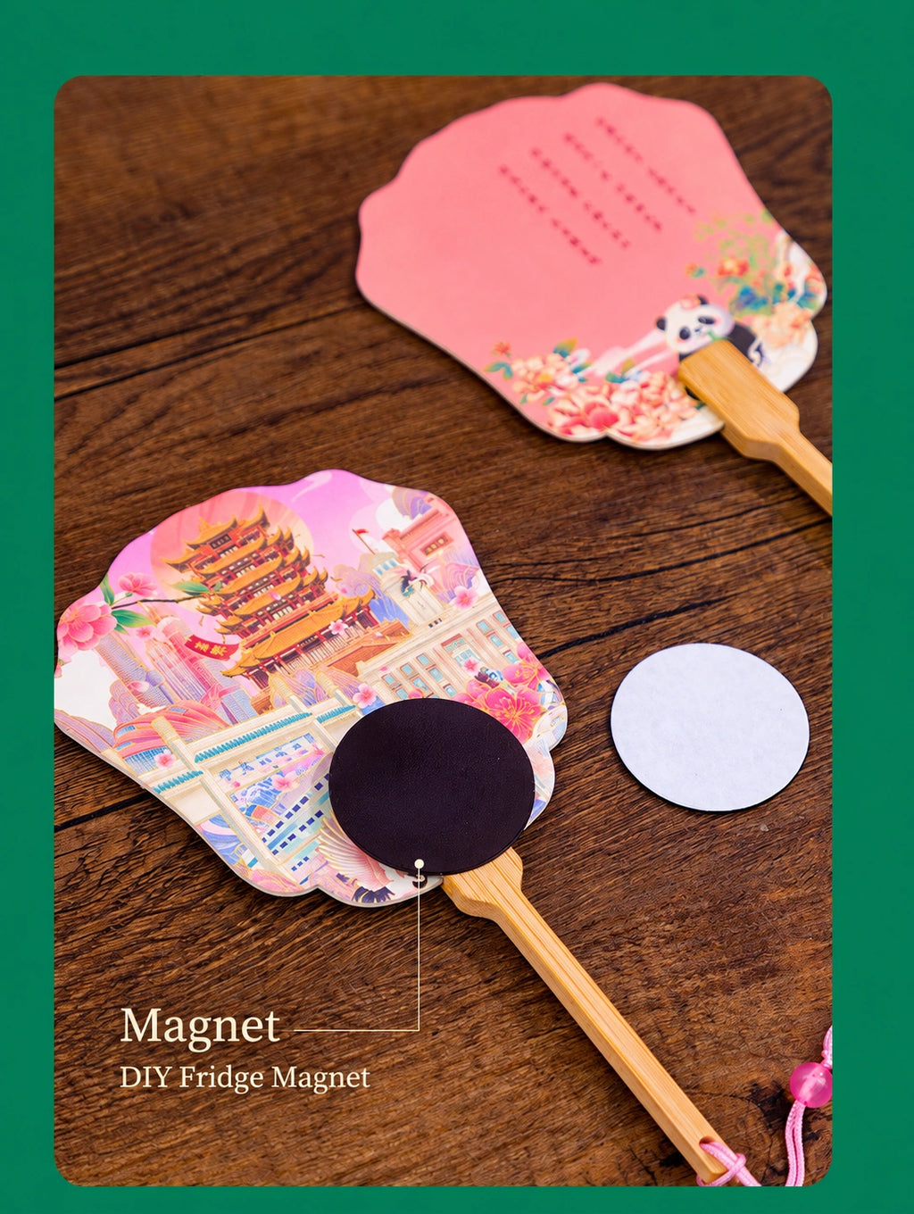Eastern Aura Four Towers AR Folding Fan Magnet — product detail image 39