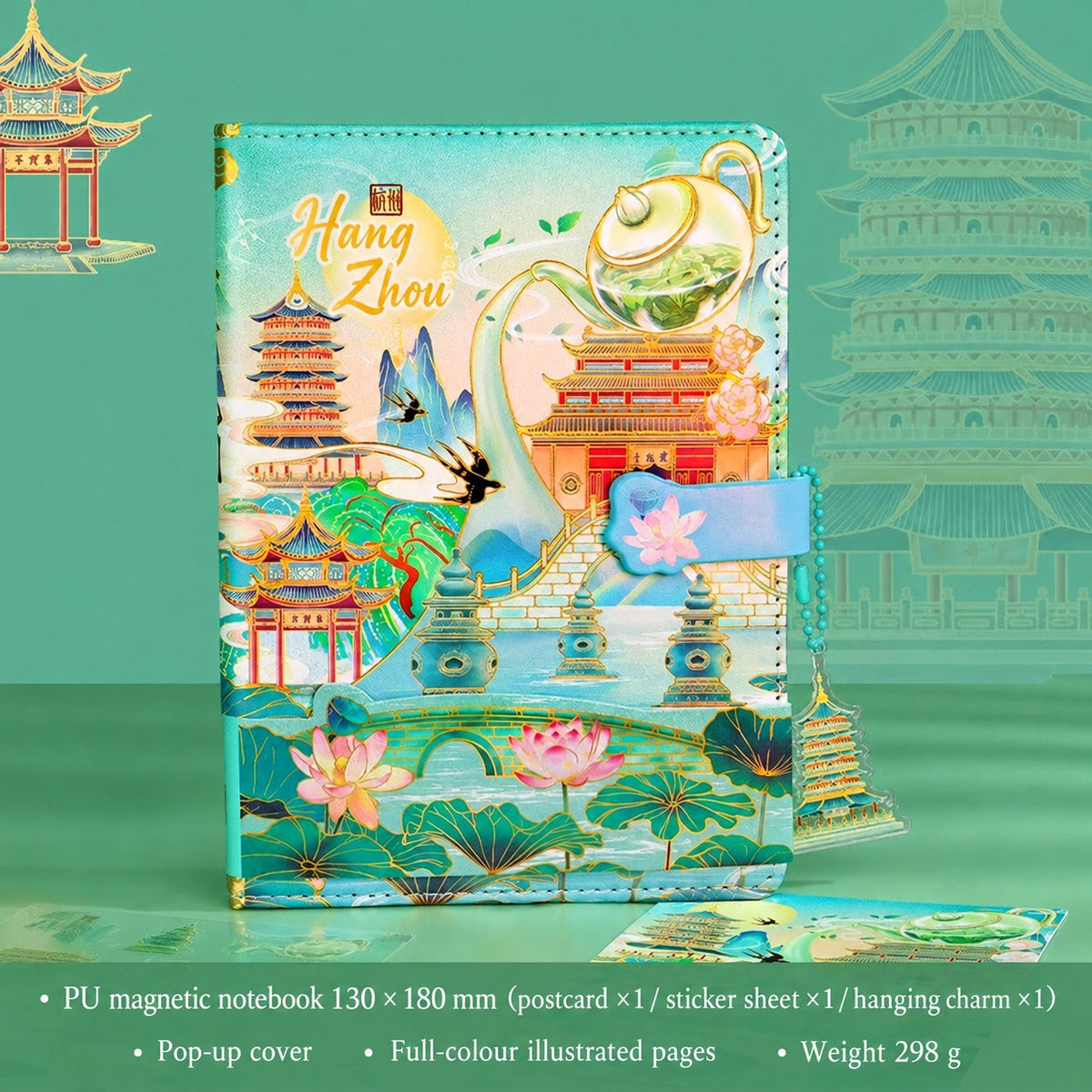 Eastern Aura Lockable A5 Heritage Journal — product detail image 23