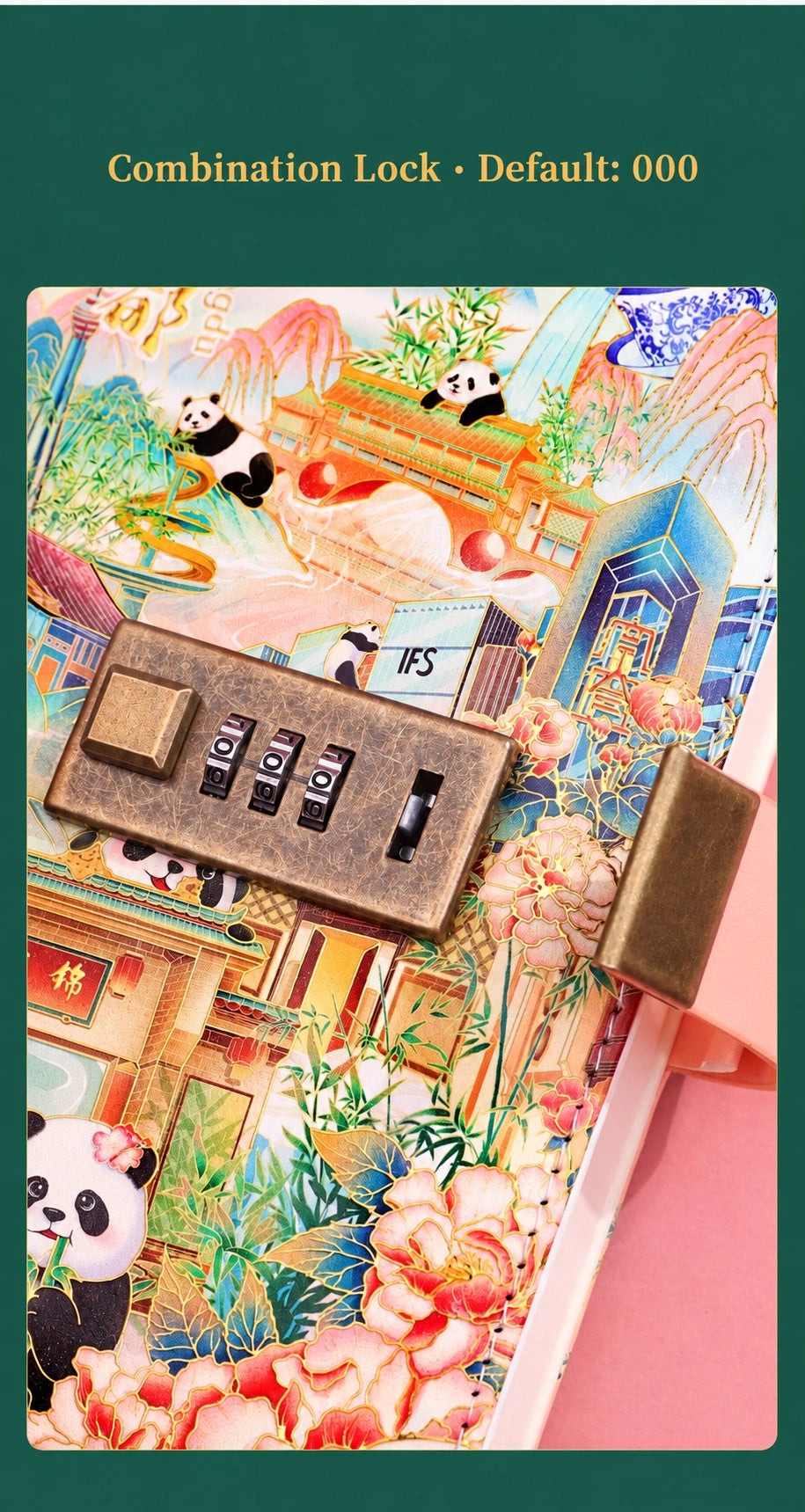 Eastern Aura Lockable A5 Heritage Journal — product detail image 35