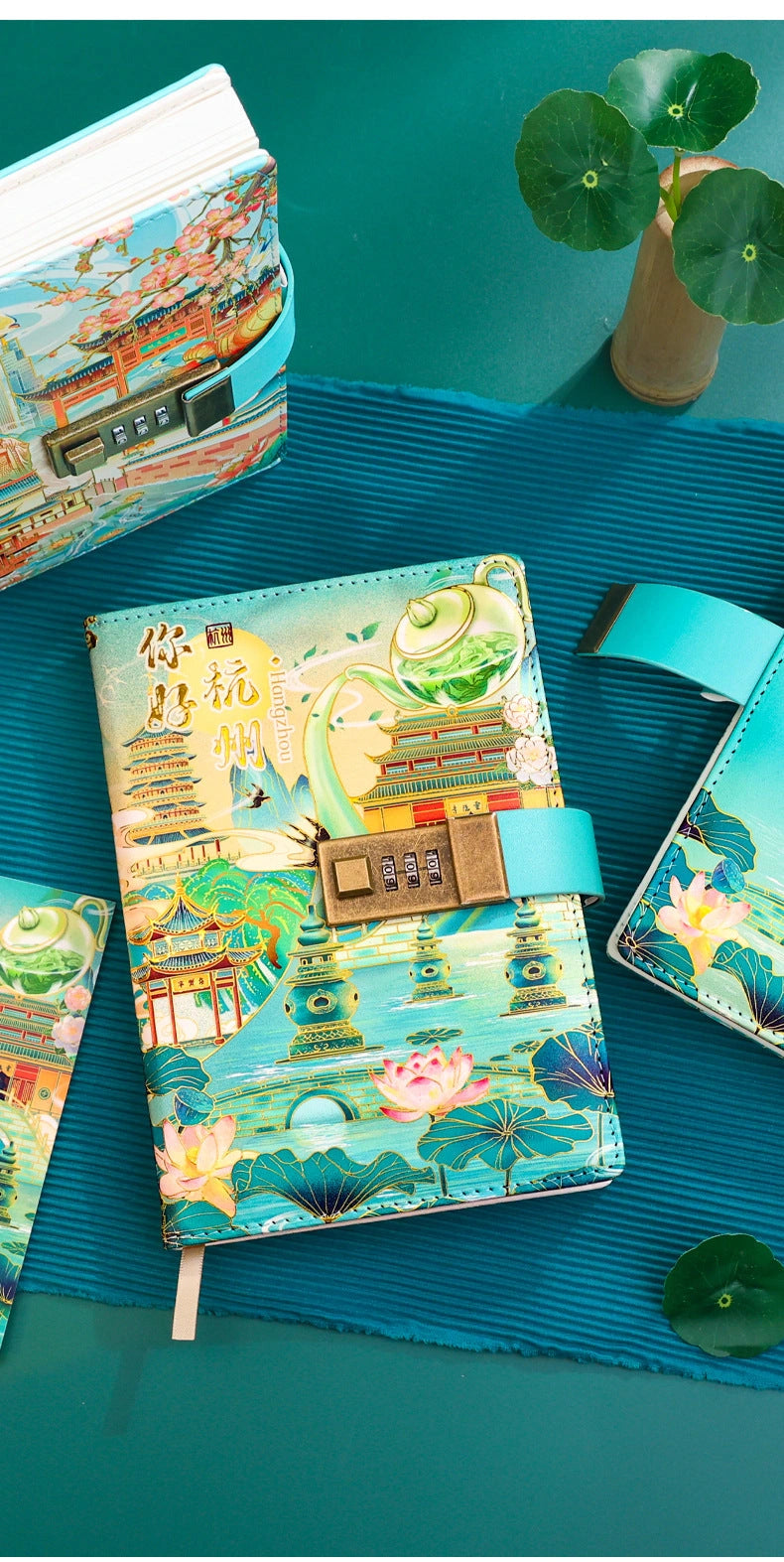 Eastern Aura Lockable A5 Heritage Journal — product detail image 38