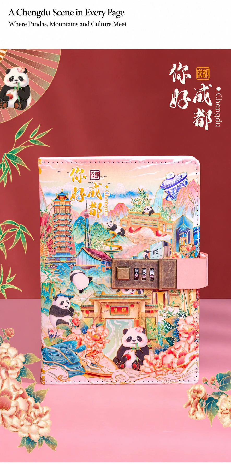Eastern Aura Lockable A5 Heritage Journal — product detail image 39