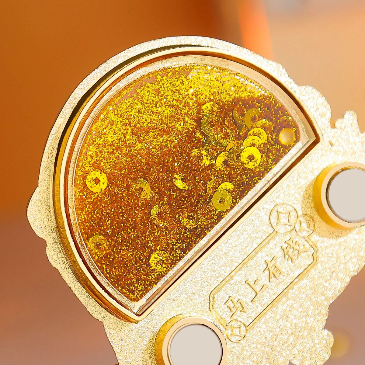 Eastern Aura Fortune Horse Quicksand Art Magnet — product detail image 3