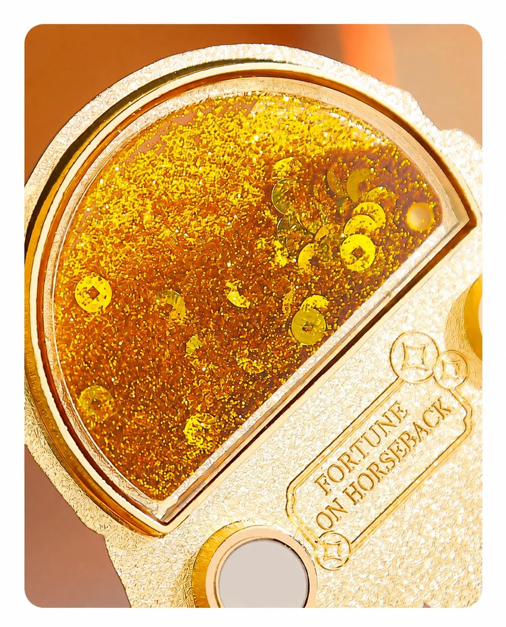 Eastern Aura Fortune Horse Quicksand Art Magnet — product detail image 8