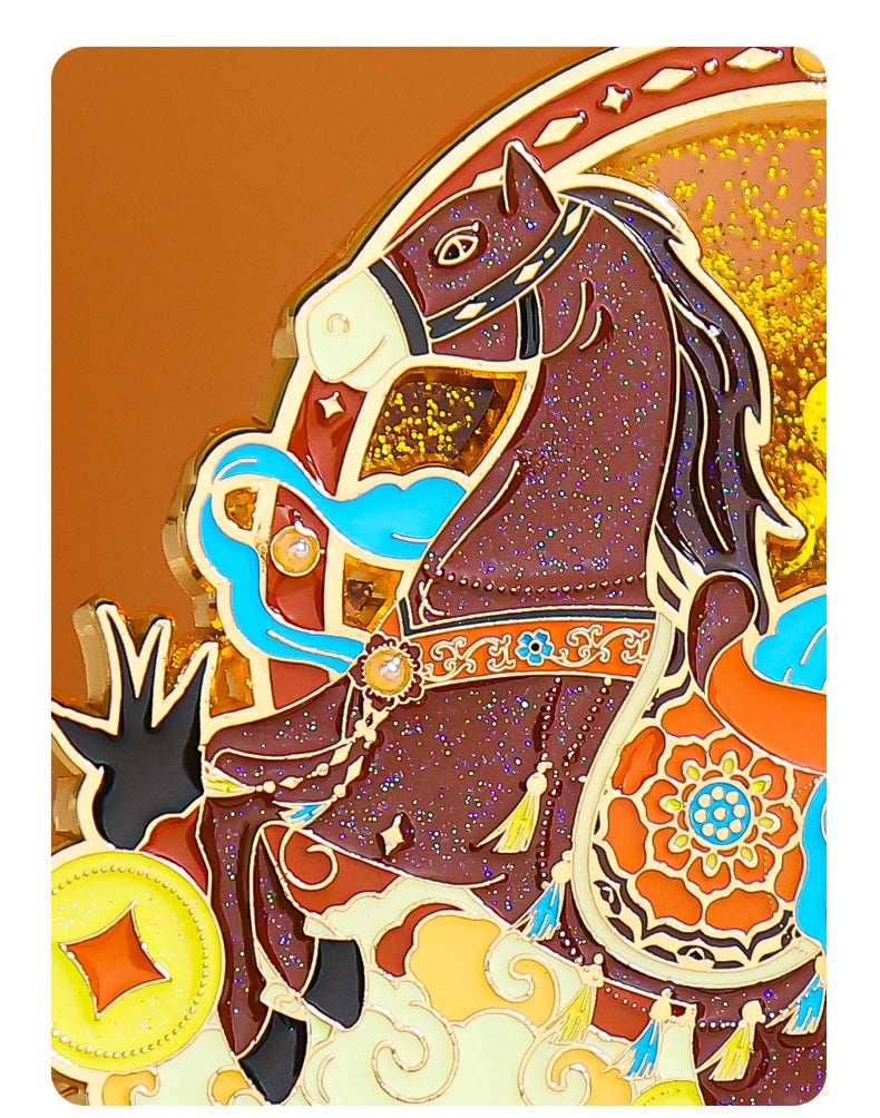 Eastern Aura Fortune Horse Quicksand Art Magnet — product detail image 10