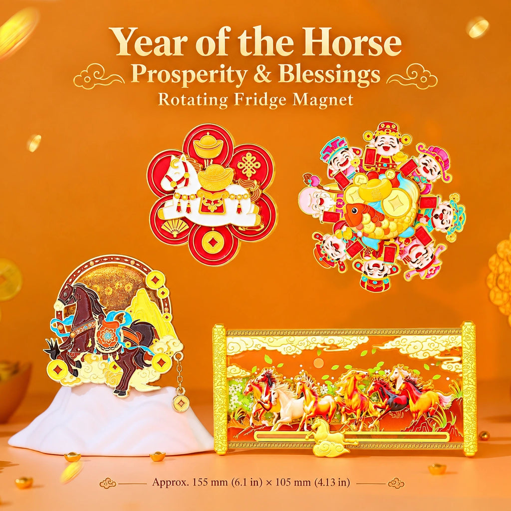 Eastern Aura Year of the Horse Quicksand Art Magnet — hero product image 1
