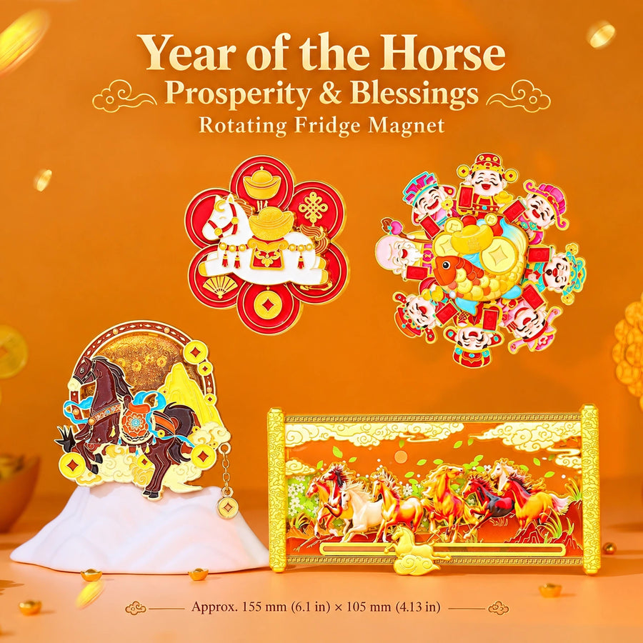 Eastern Aura Year of the Horse Quicksand Art Magnet — hero product image 1