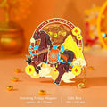 Eastern Aura Year of the Horse Quicksand Art Magnet — product detail image 6