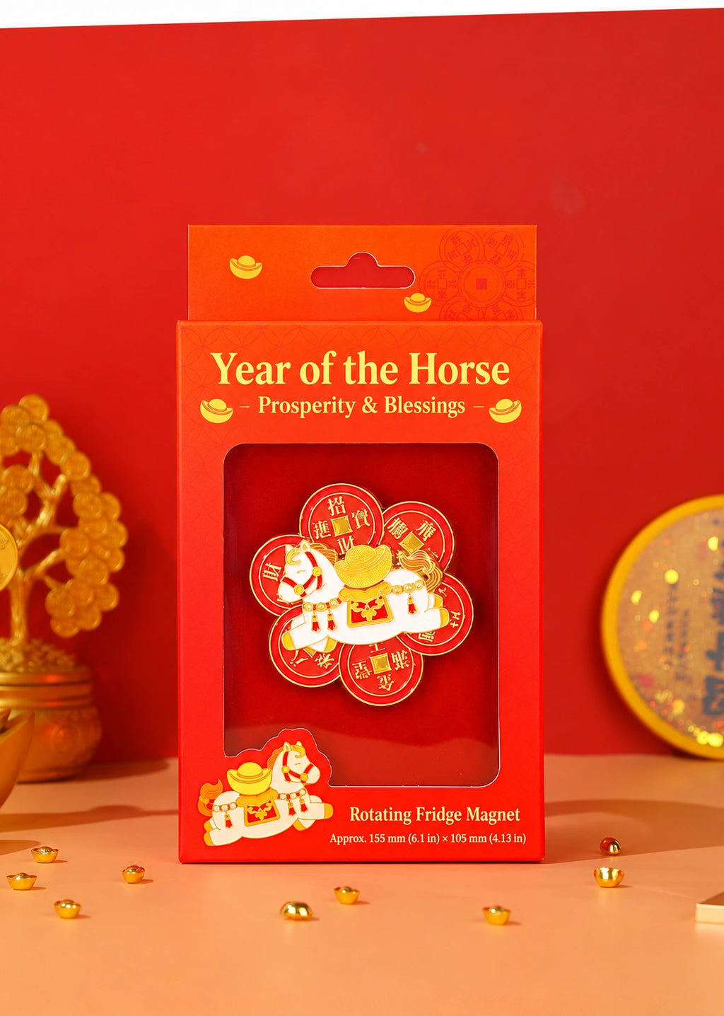 Eastern Aura Year of the Horse Quicksand Art Magnet — product detail image 15