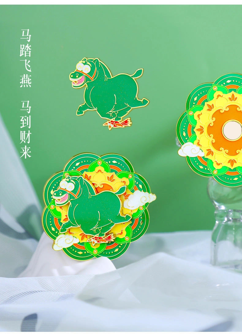 Eastern Aura Year of the Horse Quicksand Art Magnet — product detail image 23