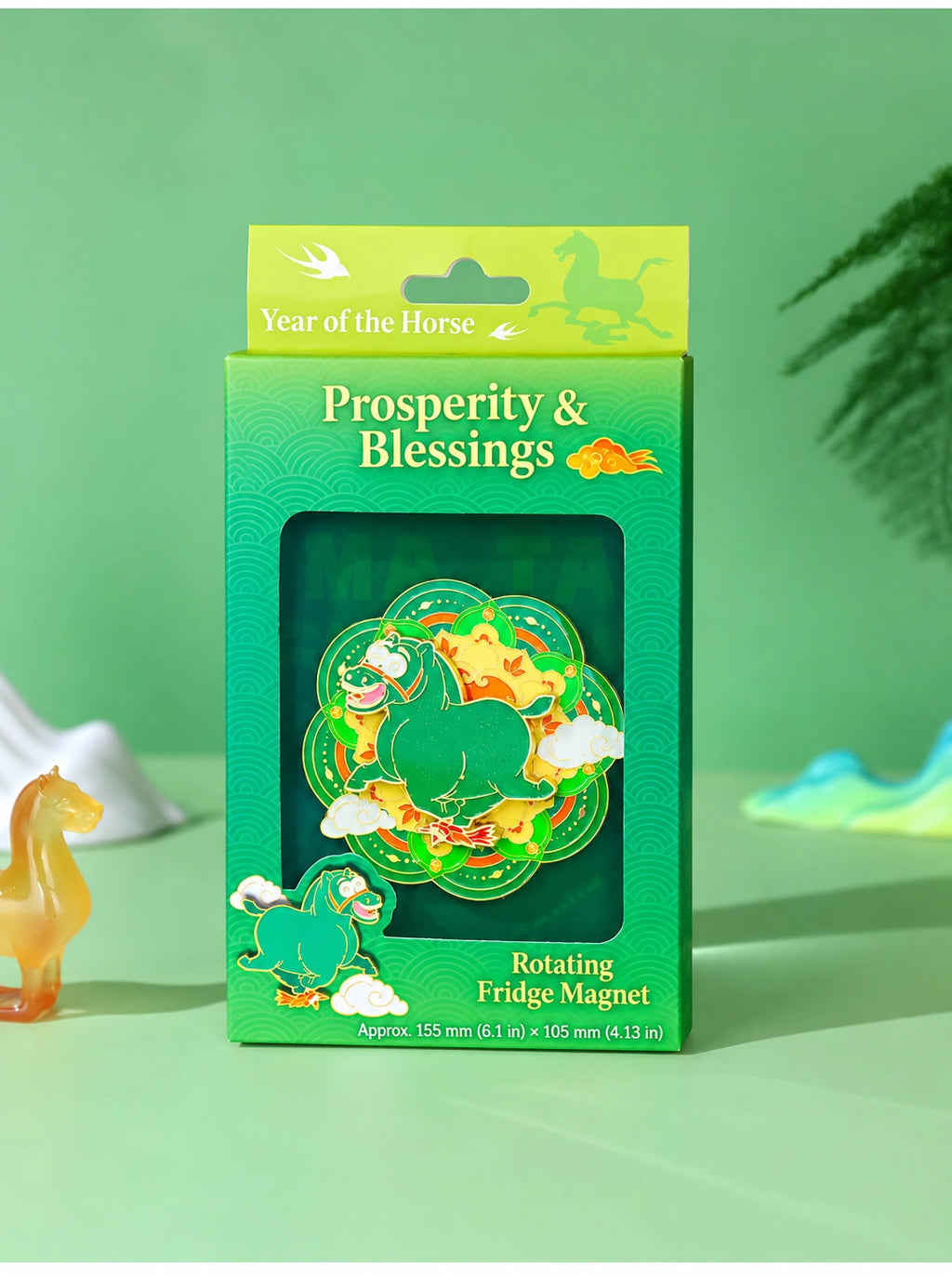 Eastern Aura Year of the Horse Quicksand Art Magnet — product detail image 24