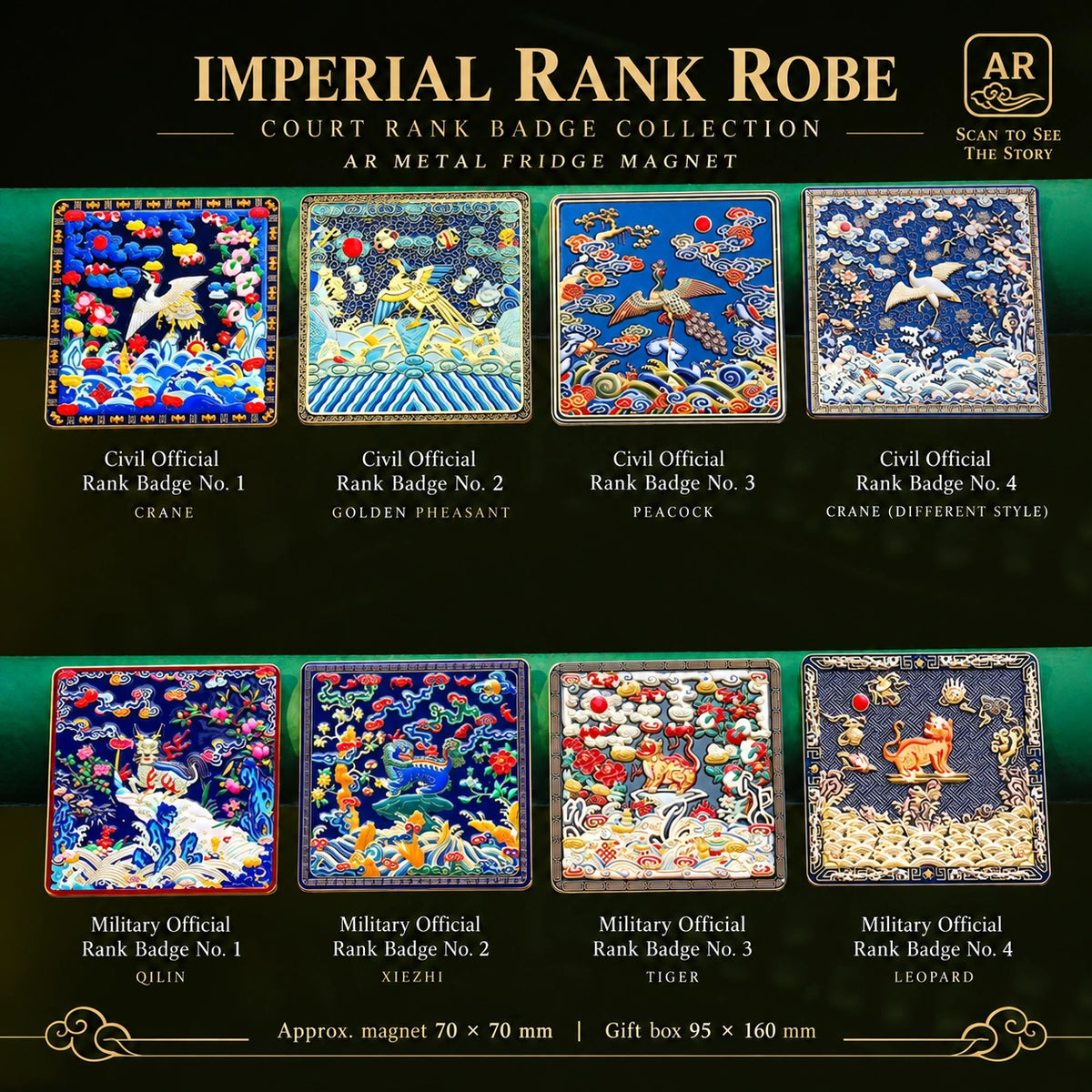 Eastern Aura Imperial Rank Robe AR Art Magnet — product detail image 3