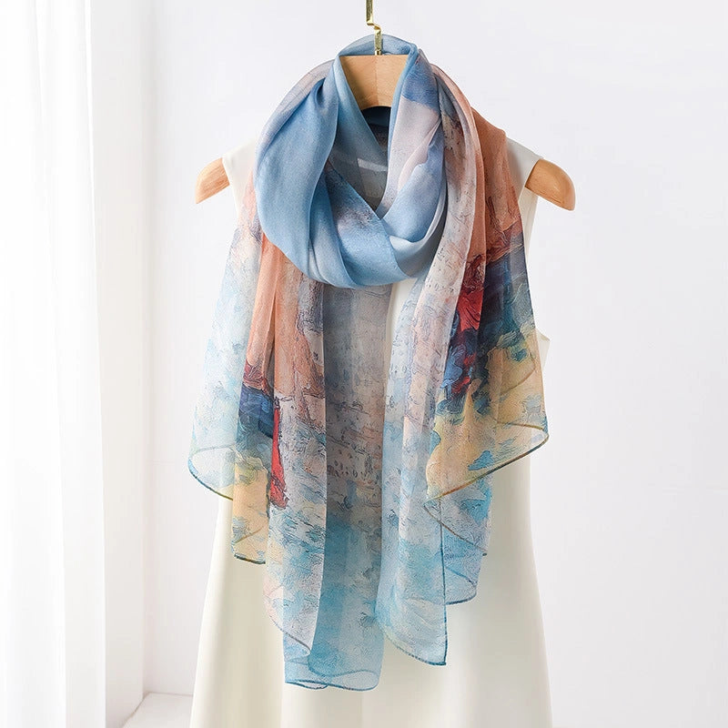Eastern Aura Soft-Woven Summer Art Shawl — hero product image 1