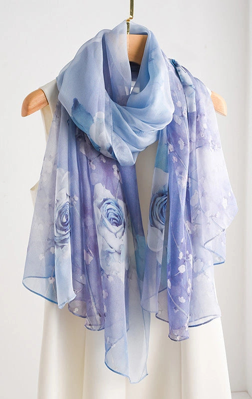 Eastern Aura Soft-Woven Summer Art Shawl — product detail image 10