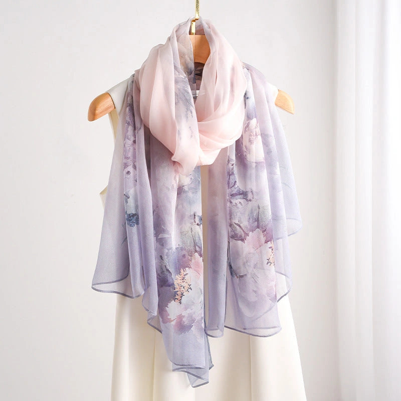 Eastern Aura Soft-Woven Summer Art Shawl — product detail image 13
