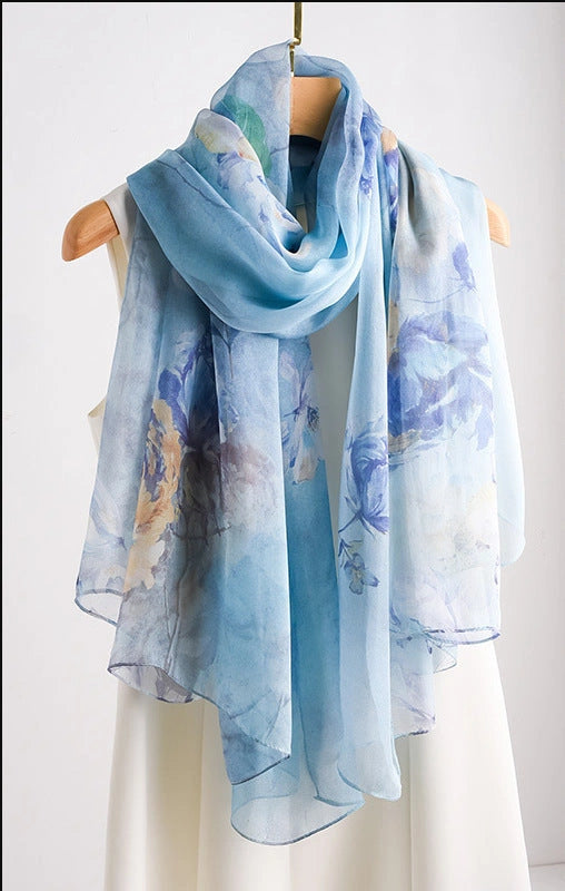 Eastern Aura Soft-Woven Summer Art Shawl — product detail image 14
