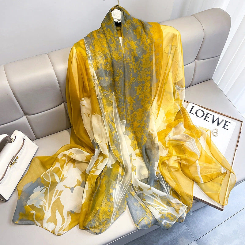 Eastern Aura Soft-Woven Summer Art Shawl — product detail image 20