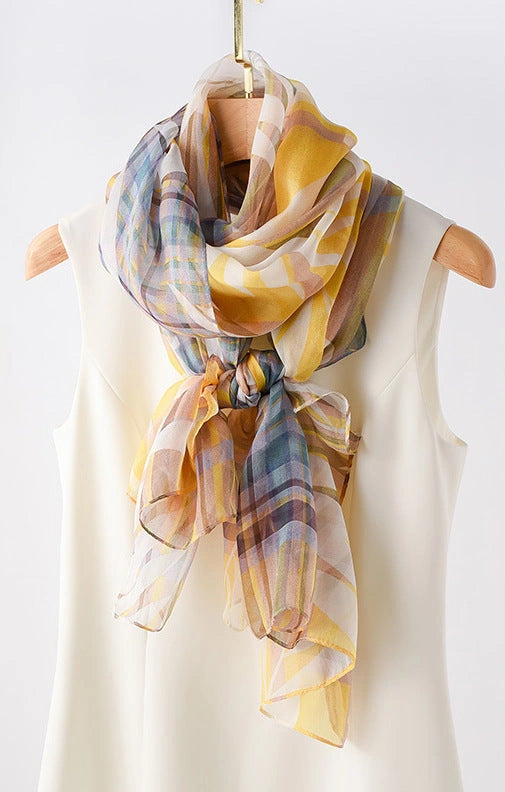 Eastern Aura Soft-Woven Summer Art Shawl — product detail image 23