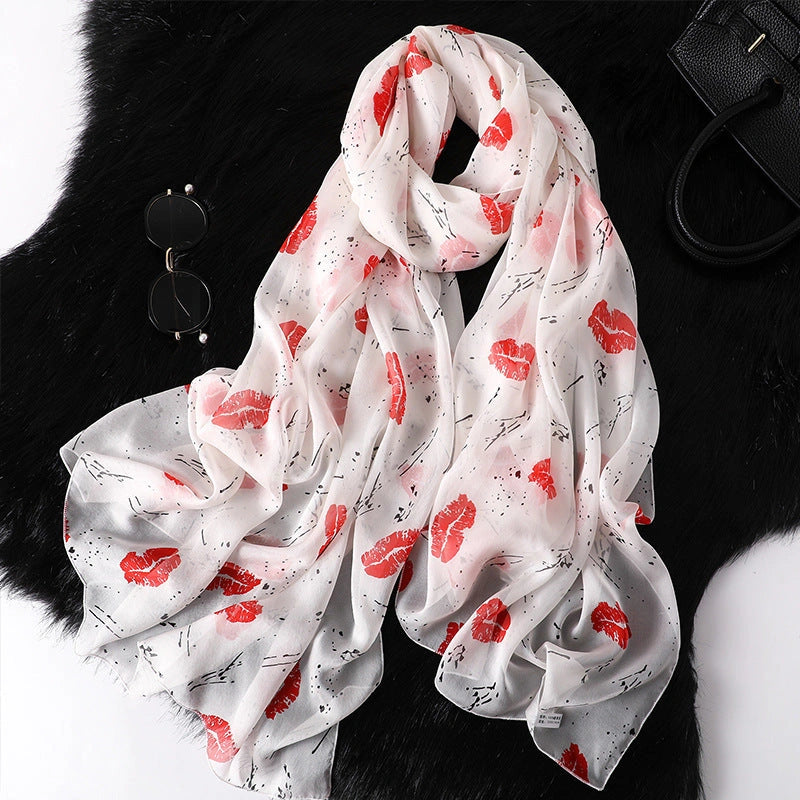 Eastern Aura Soft-Woven Summer Art Shawl — product detail image 24