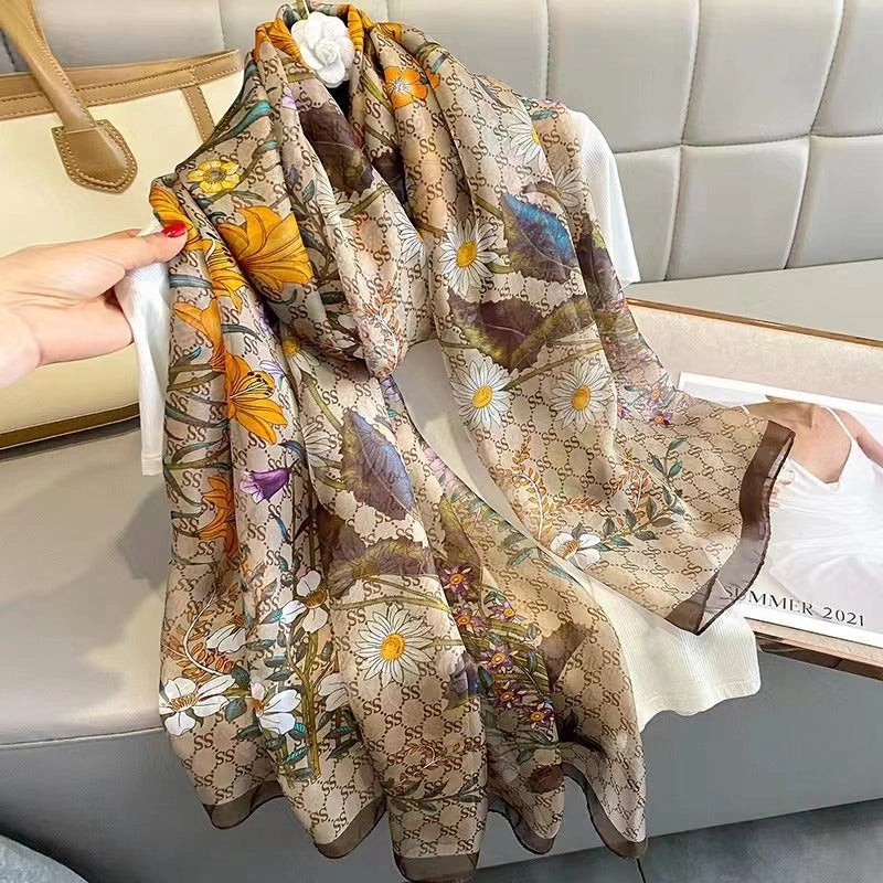 Eastern Aura Soft-Woven Summer Art Shawl — product detail image 31