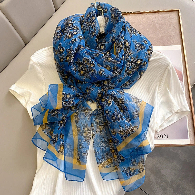 Eastern Aura Soft-Woven Summer Art Shawl — product detail image 35