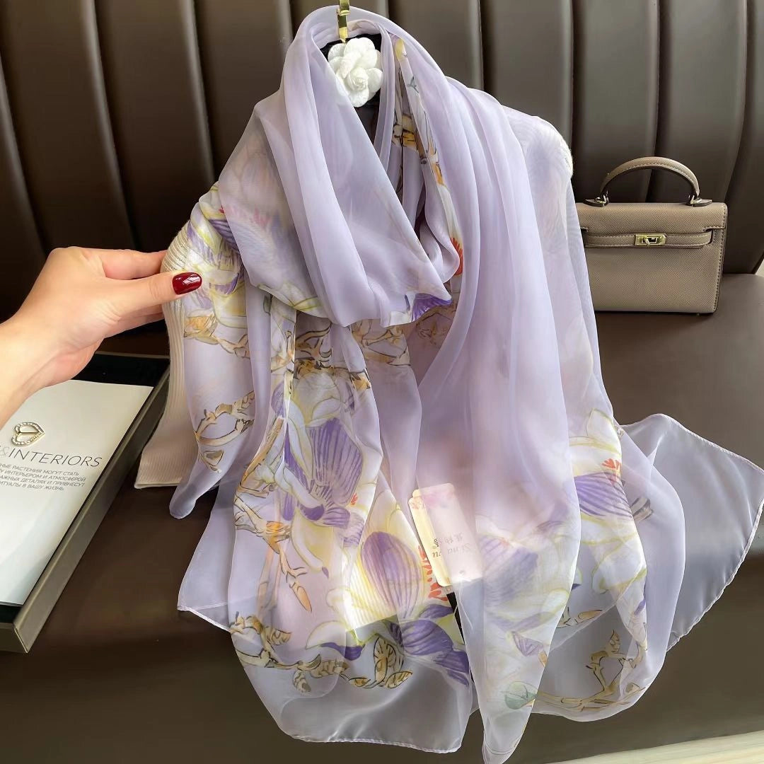 Eastern Aura Soft-Woven Summer Art Shawl — product detail image 36