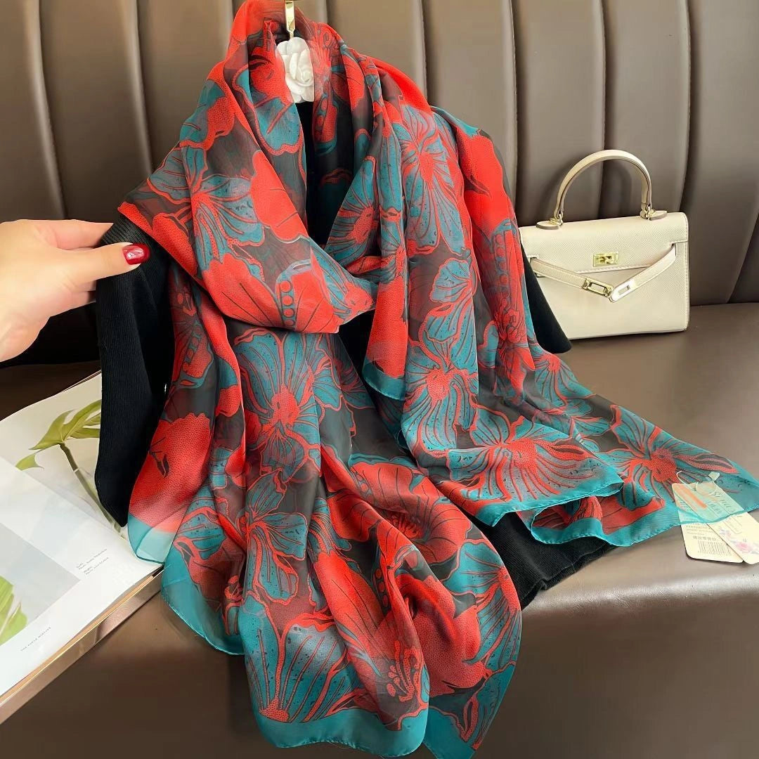 Eastern Aura Soft-Woven Summer Art Shawl — product detail image 38