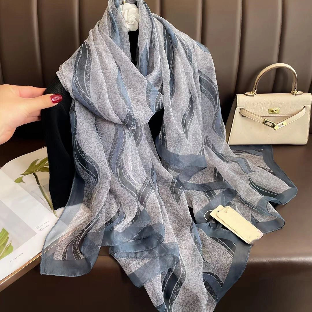 Eastern Aura Soft-Woven Summer Art Shawl — product detail image 39