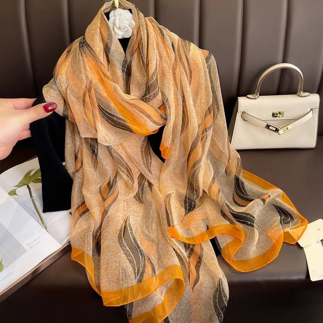 Eastern Aura Soft-Woven Summer Art Shawl — product detail image 41