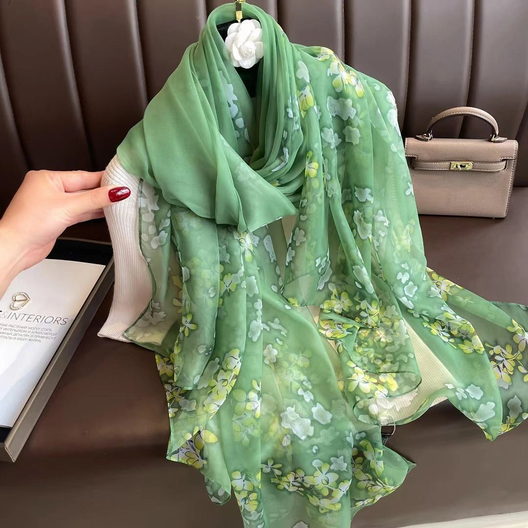 Eastern Aura Soft-Woven Summer Art Shawl — product detail image 42