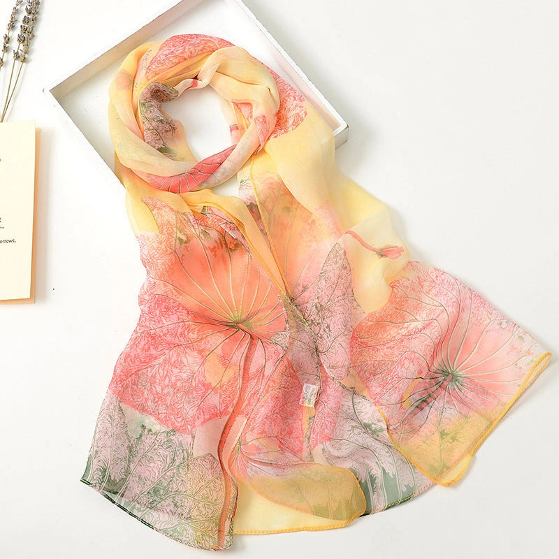 Eastern Aura Soft-Woven Summer Art Shawl — product detail image 49