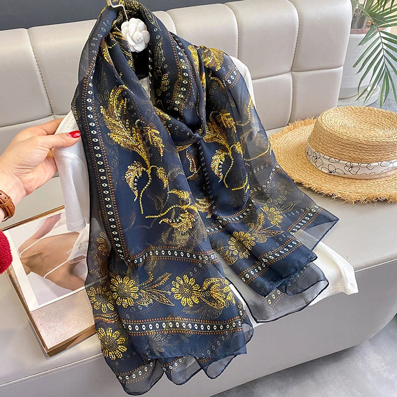 Eastern Aura Soft-Woven Summer Art Shawl — product detail image 52