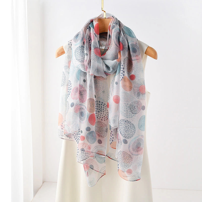 Eastern Aura Soft-Woven Summer Art Shawl — product detail image 58