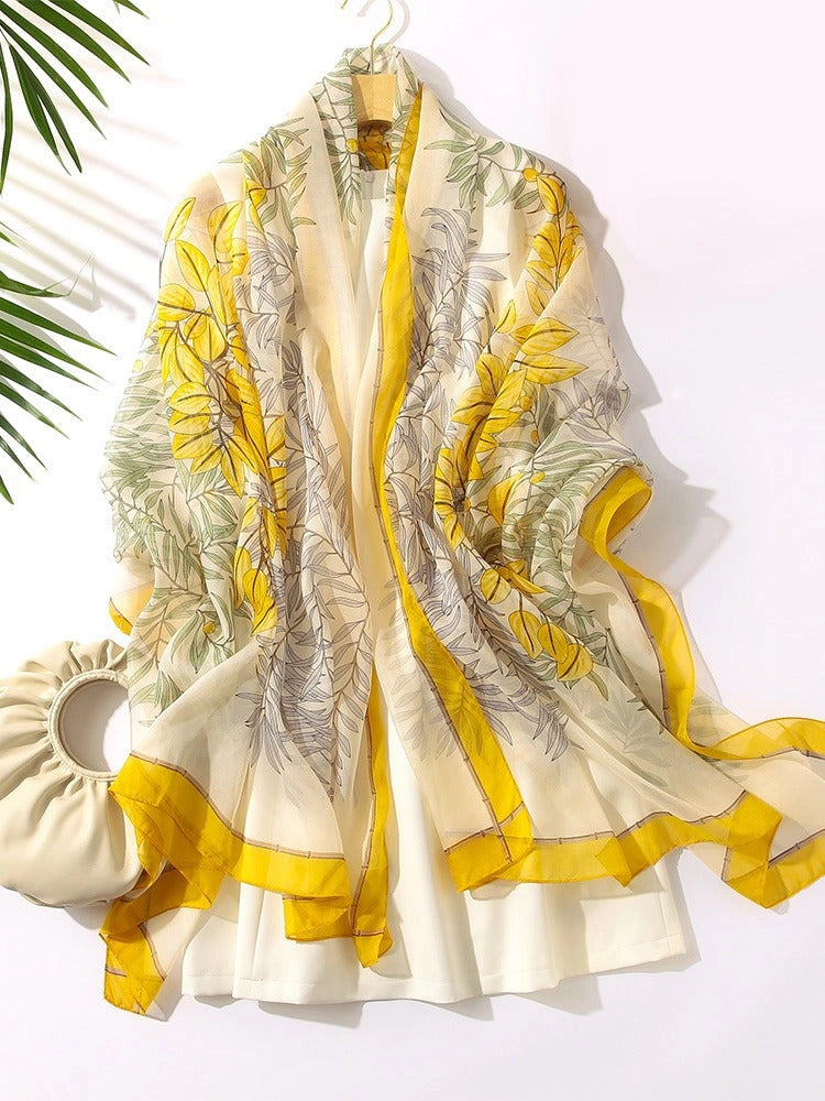 Eastern Aura Soft-Woven Summer Art Shawl — product detail image 64