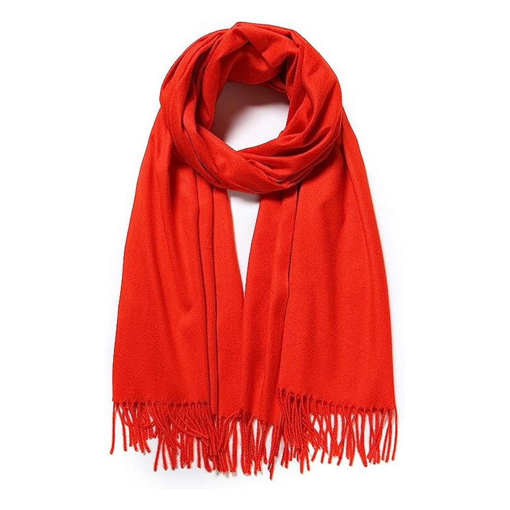 Eastern Aura Cashmere-Feel Solid Winter Scarf Wrap — product detail image 4