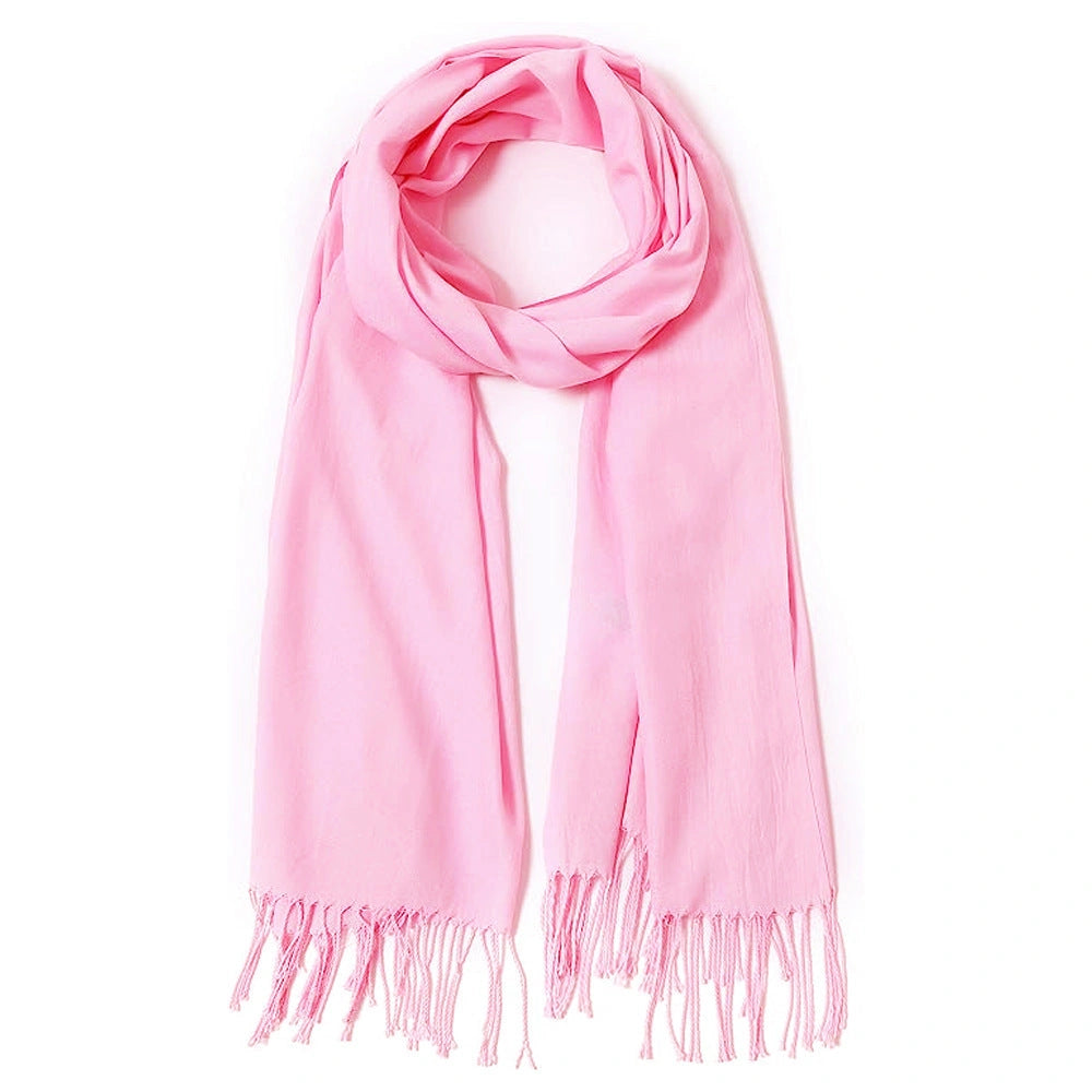 Eastern Aura Cashmere-Feel Solid Winter Scarf Wrap — product detail image 9
