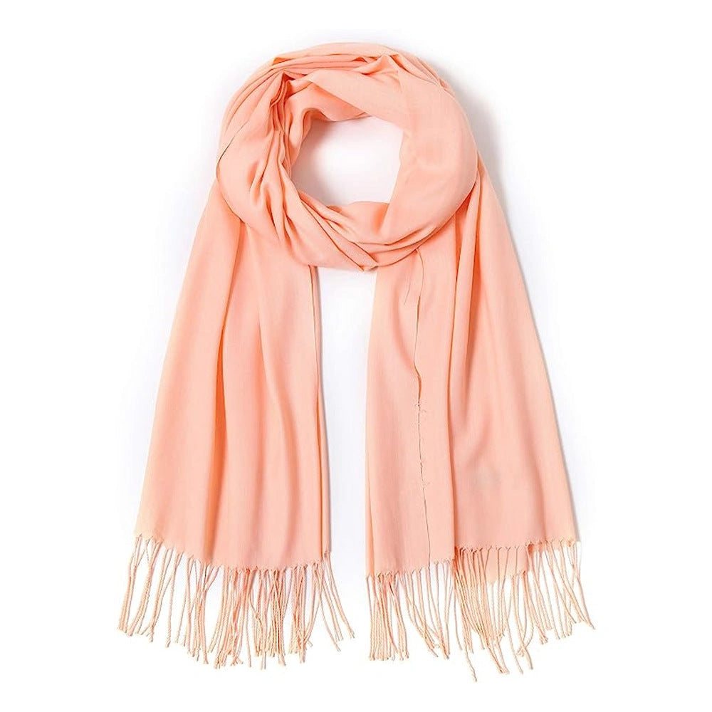 Eastern Aura Cashmere-Feel Solid Winter Scarf Wrap — product detail image 10