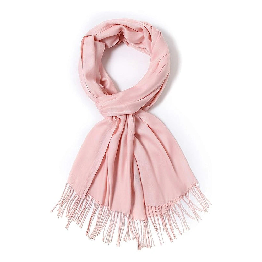 Eastern Aura Cashmere-Feel Solid Winter Scarf Wrap — product detail image 14