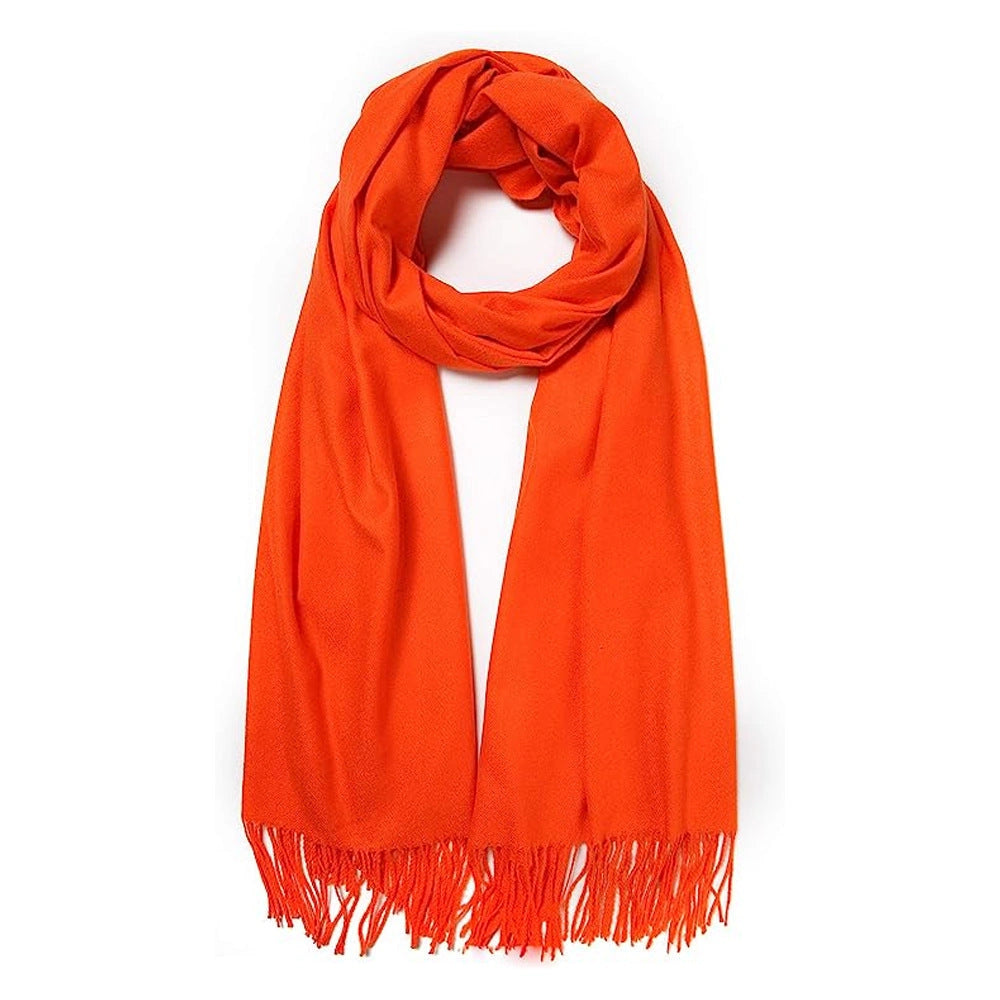 Eastern Aura Cashmere-Feel Solid Winter Scarf Wrap — product detail image 15