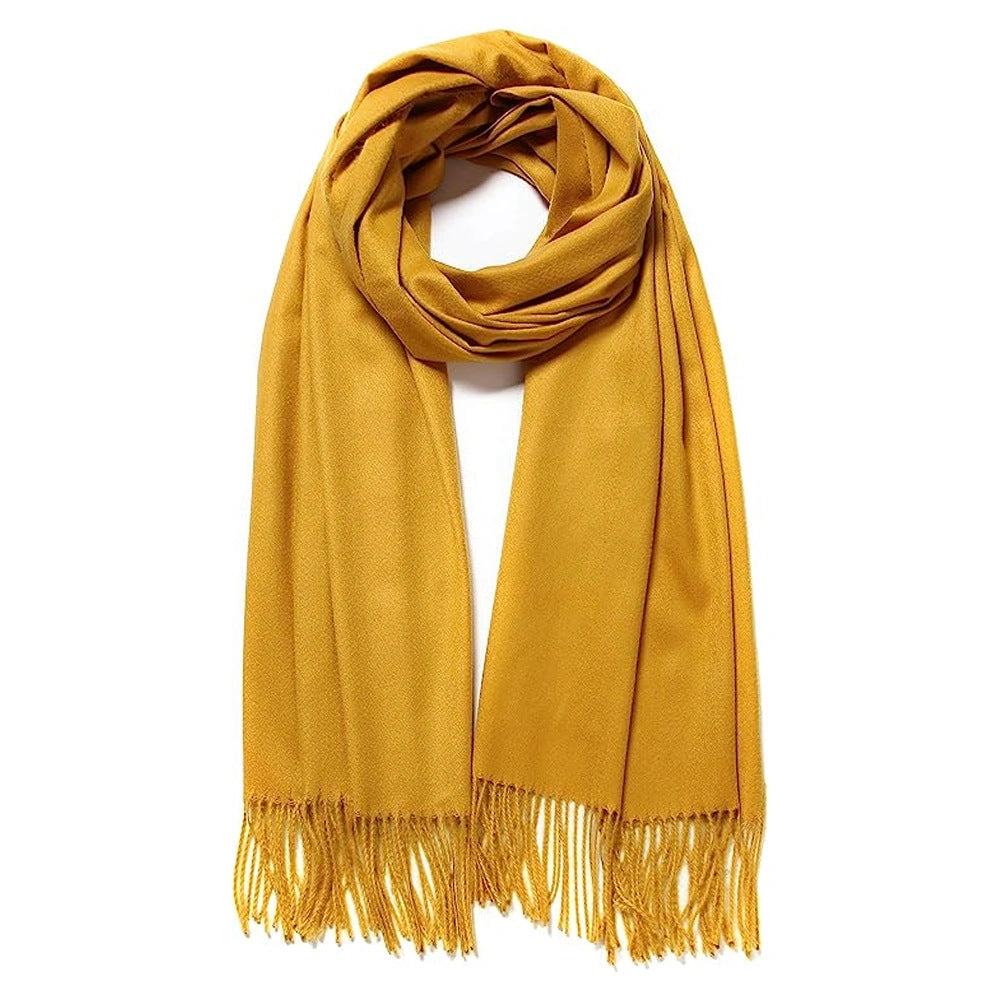 Eastern Aura Cashmere-Feel Solid Winter Scarf Wrap — product detail image 16